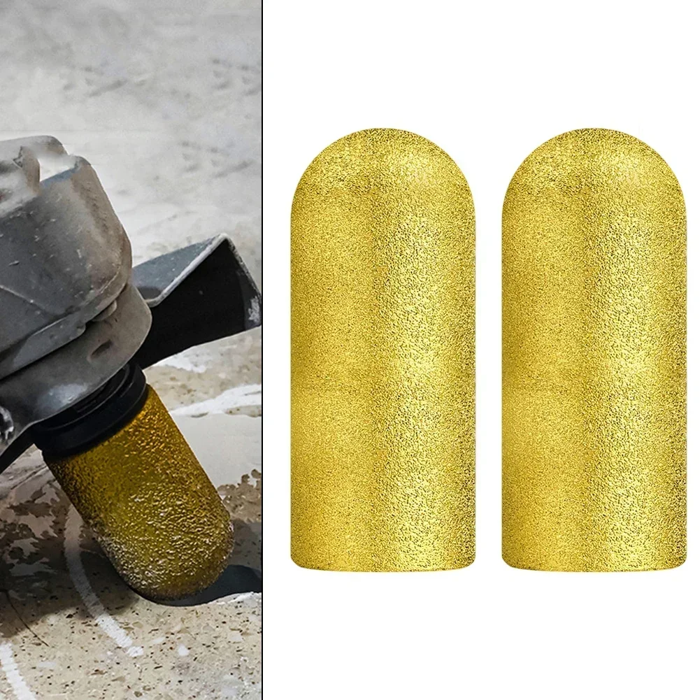 

2pc Diamonds Vacuum Brazed Round Grinding Head Abrasive For Angles Grinder Milling Cutter For Marble Quartz Stone Polishing Tool