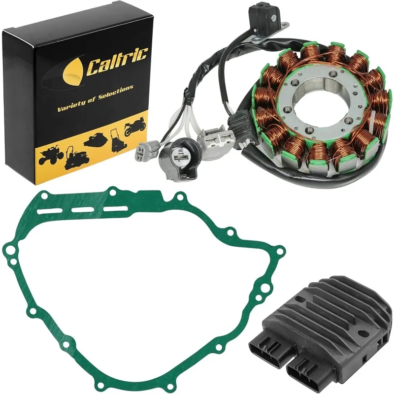

Caltric Stator and Regulator Rectifier with Gasket Compatible with Rhino 700 Yxr700F 4X4 Fi 2008-2013