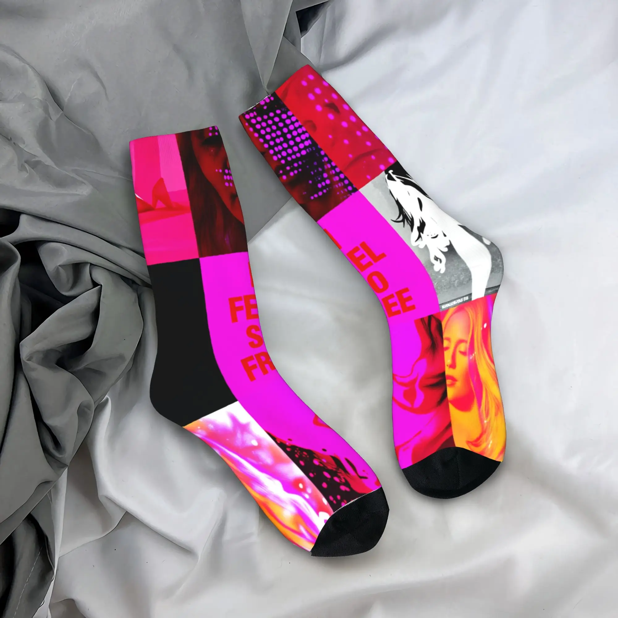 

I Feel So Free Stockings M-MadonnaS Printed Modern Socks Winter Anti Skid Socks Women Men Climbing Soft Socks