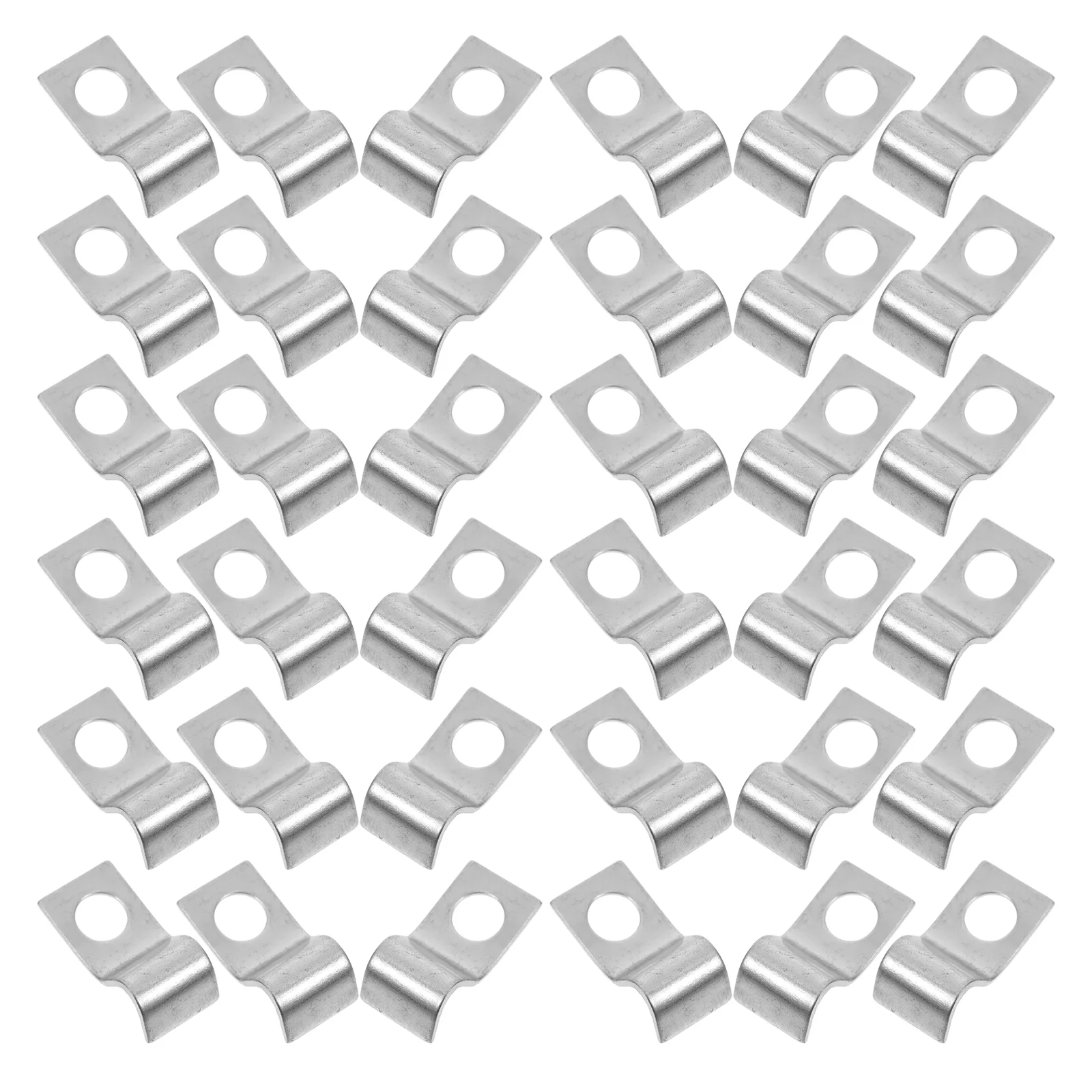100 clip per cavi metallici per scheda tubo dell'acqua, morsetto di fissaggio esterno, staffe per cavi, cinturino in ferro, cavo esterno