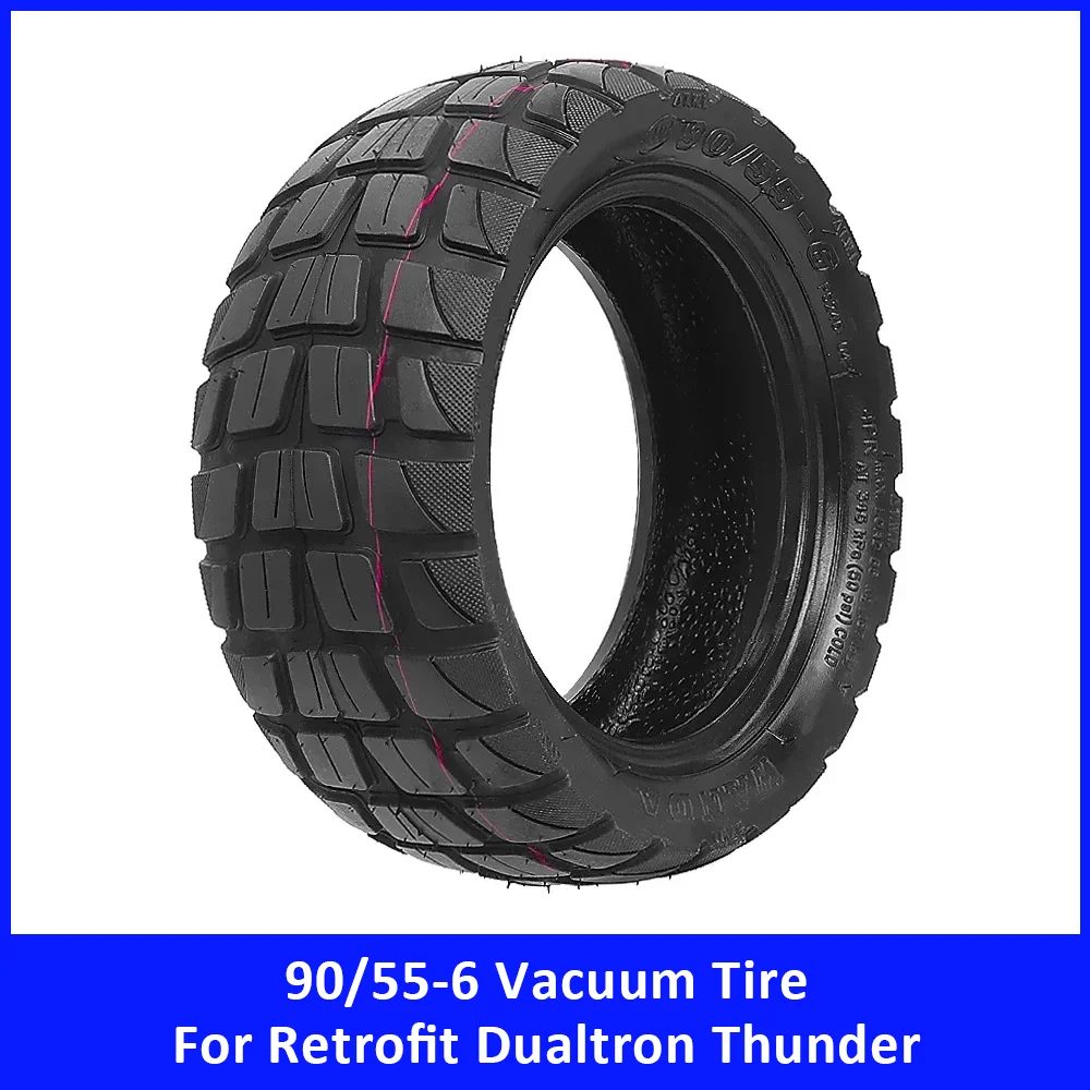 90/55-6 Vacuum Tire for Dualtron Thunder Tubeless Off-Road Anti Slip Ultra Tyre Retrofit Spare Part Electric Scooter Accessories