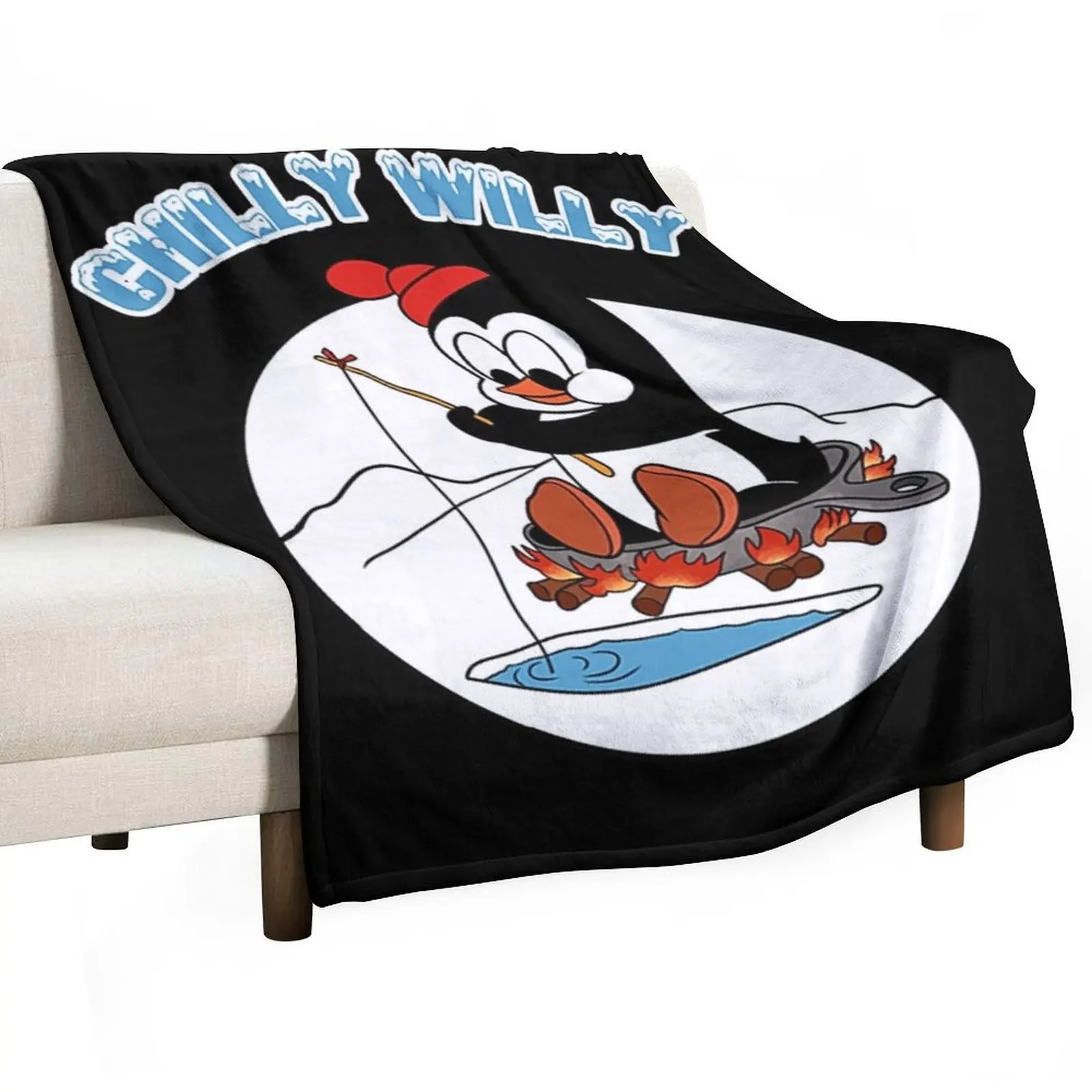 

Chilly Willy Throw Blanket Plush Fuzzy Cozy Blanket for Couch Sofa