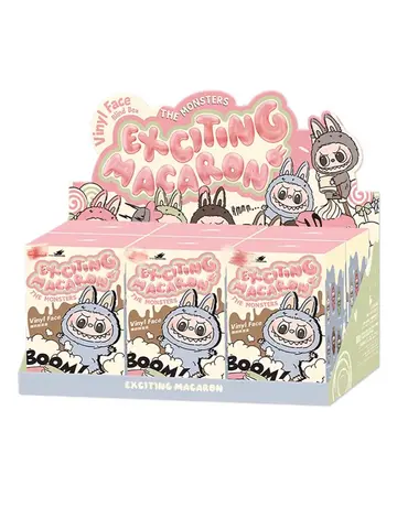 The Monsters Labubu Vinyl Face Doll Heart-Moving Macaron Doll Blind Box Blind Bag Figure Guessing Bag China High-Quality Replica