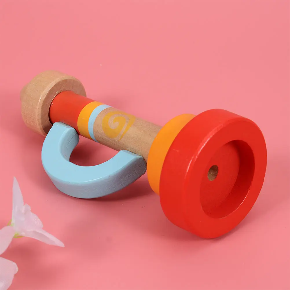 2 szt. Drewniane trąbki dla dzieci, instrumenty muzyczne, kolorowe, bezpieczne materiały, wczesna edukacja muzyczna, prezent, drewniana trąbka