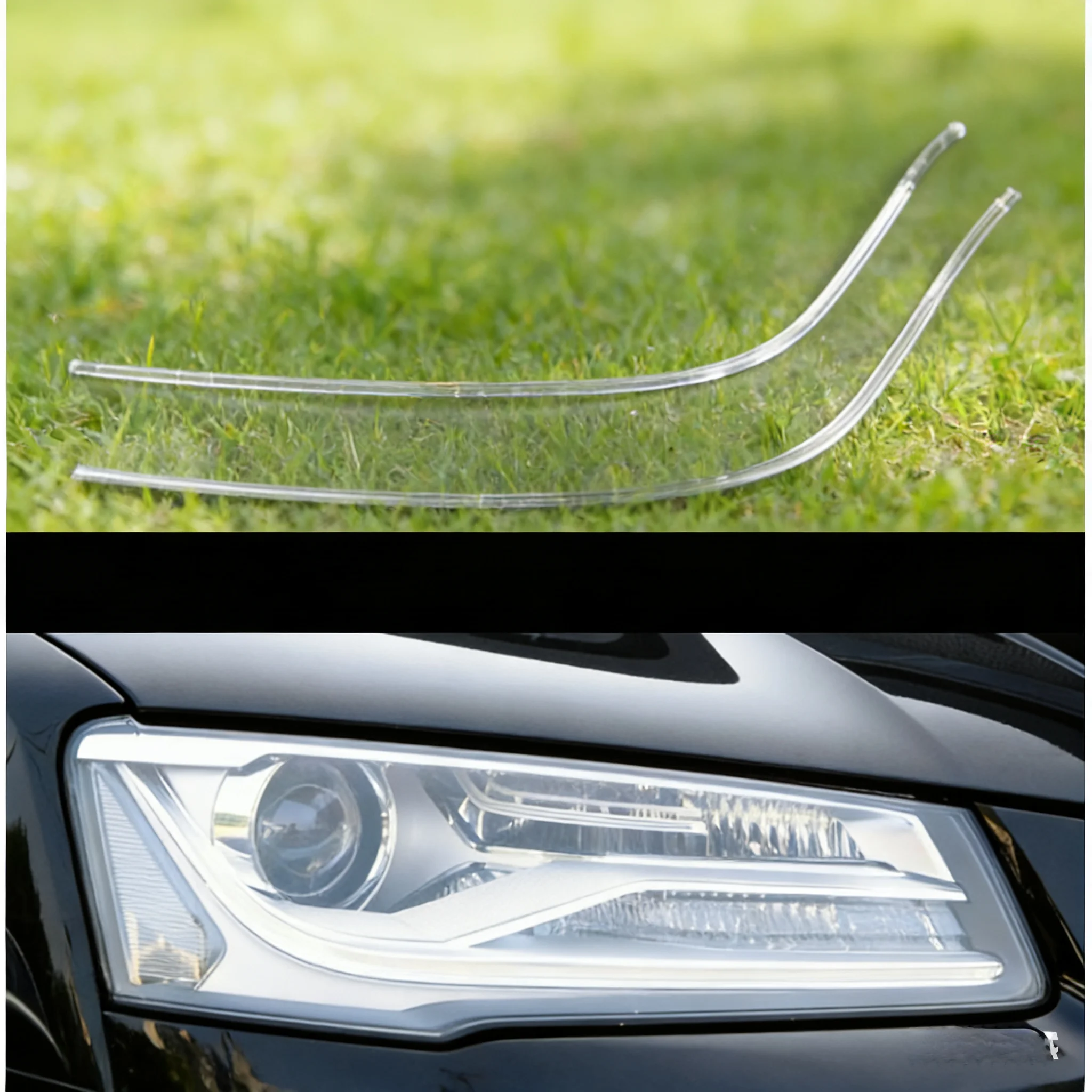 

NEW Headlight DRL Tube Acrylic tube Light Guide Strip Light DRL Strip For Audi A8 2014 2015 2016 2017