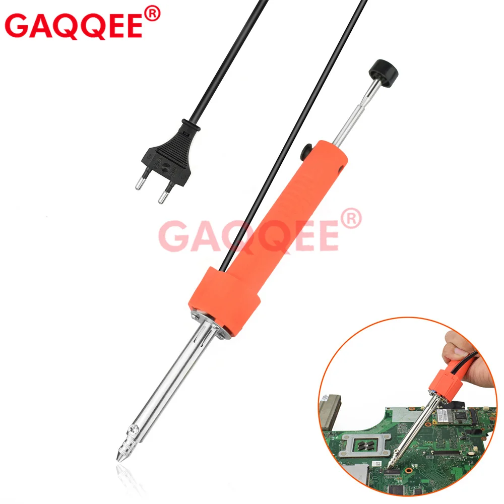 Gaqqee 220v 36w Electric Solder Iron Vacuum Solder Sucker Welding Desoldering Pump Iron Gun Color Random Eu/Us Plug Repair Tool