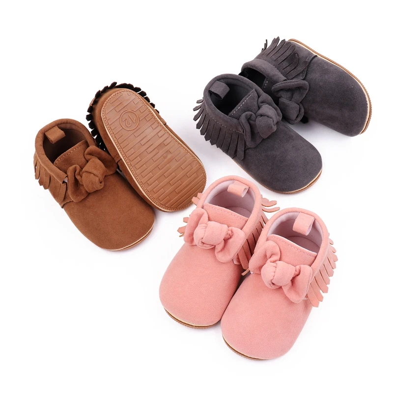 

Suefunskry Baby Girls Boots, Soft Sole Tasseled Bow Non-slip First Walker Shoes Toddler Shoes for Fall Winter