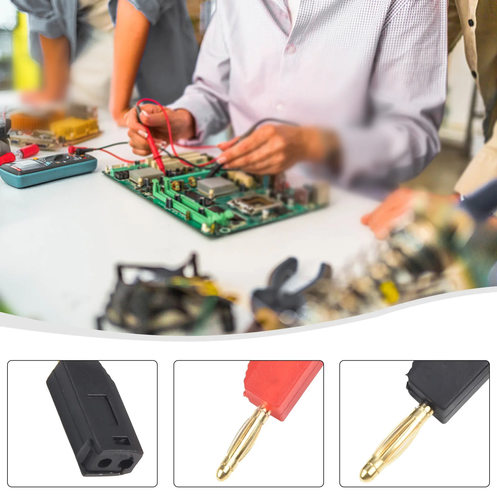 Connectors Banana Red + Black Welding - 10PCS 2MM - Banana - Gold Plating Connection Practical Connectors Banana