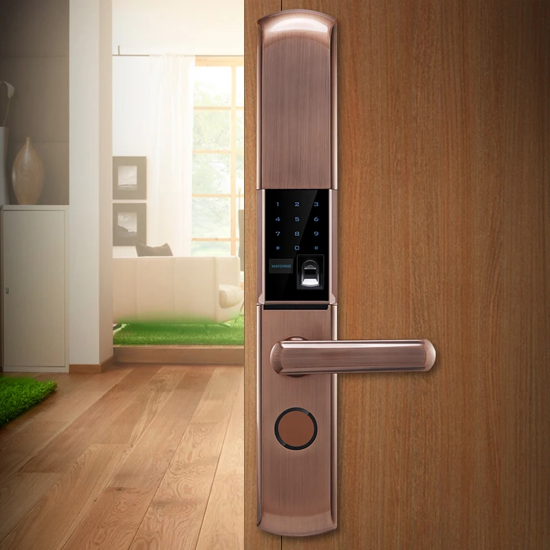 Household anti-theft door wooden door lock