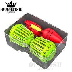 Fishinghook Six Strong Carbon Steel Explosion Bait Cage Sea Box Hook Monsters Outdoor Tools With Space Beans Float Bobber Tackle