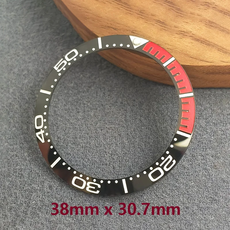 

38mmx30.7mm Watch Bezel Insert Ceramic Mod Replacement Fits 40mm Automatic GMT SUB SKX007 SKX009 Repair Accessories Case Ring