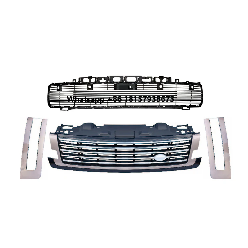 

For 2023 Land Rover Range Rover vogue SV Body Kit Front Bumper Lower Grille Car Shark Gills Mesh Grille Bumper Grill