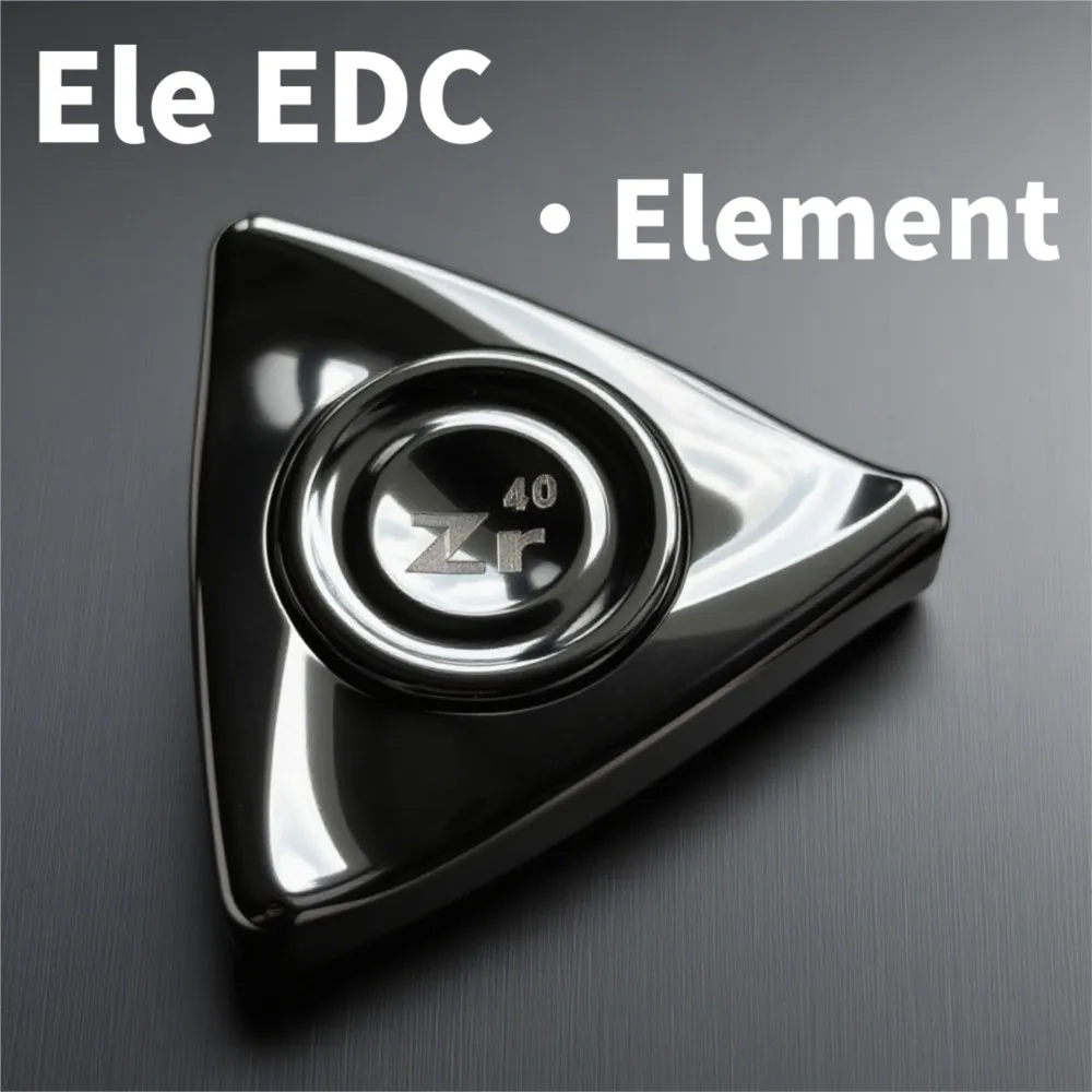 Ele EDC Element Fidget Spinner Metal Three-Bladed Fidgeting Spinners Portable Office Desk Accessories Anti-stress Toys