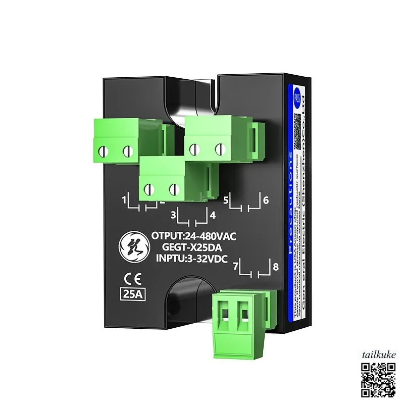 Single-phase Solid-state Relay Forward and Reverse GEGT-X25DA Small 220V DC AC Three-phase 24v