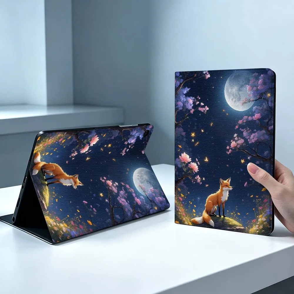 Cute Fox Creative Pattern Soft For Samsung Galaxy Tab S11 S10 S9 S8 S7 S6 A9 A8 A7 A11 Lite FE Plus Pen Tray Tablet Case