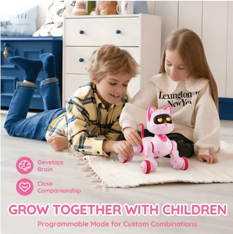 RC Robot Cat Toy for Kid Talking Dancing Touch Remote Control Programmable robots remote control toy remotecontrol robotkidstoys