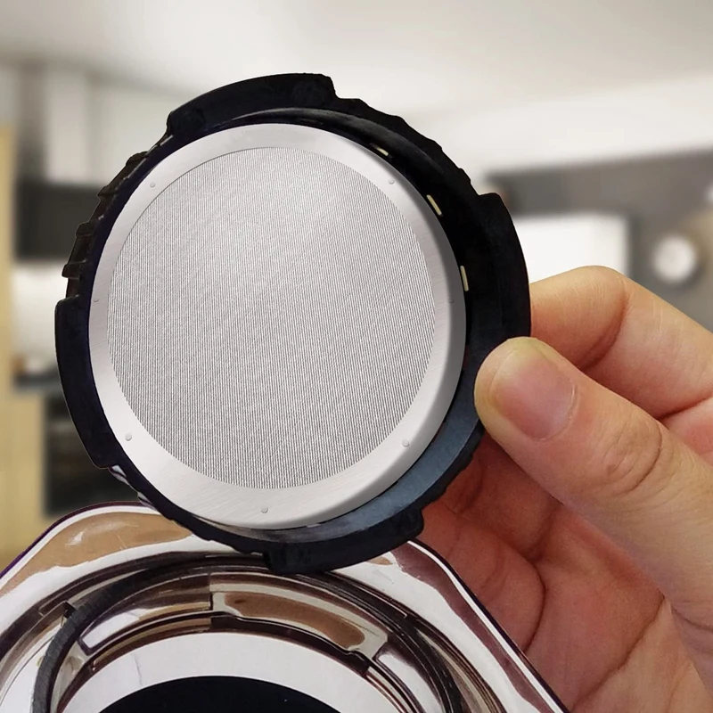 Paquete de A61T-4 filtros reutilizables de acero inoxidable para cafeteras AeroPress