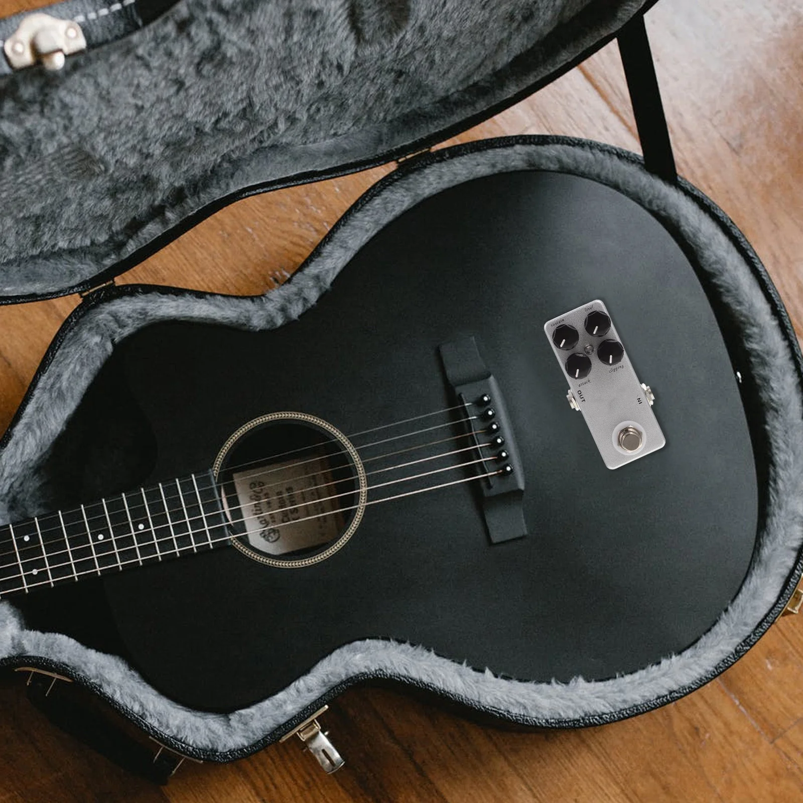 

1Pcs Guitar Effector Mini Overload Silver Durable True Bypass Effect Pedal Lossless Sound Noise Reduction Guitar Part