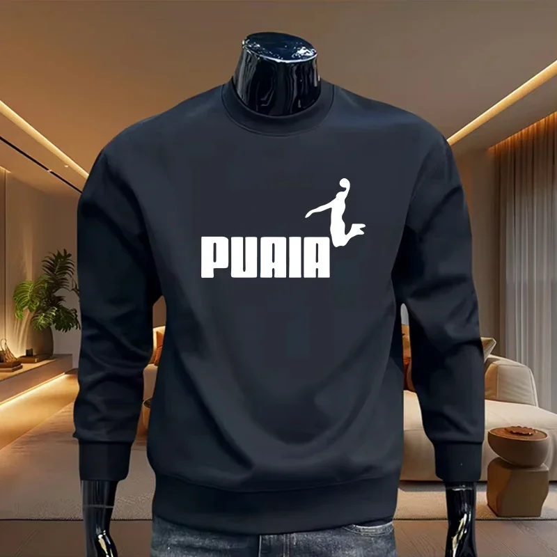 Camiseta Masculina de Manga Longa Confortável e Quente para Primavera e Outono 2026, Nova Chegada, Moda Casual Urbana, Hoodie com Gola O