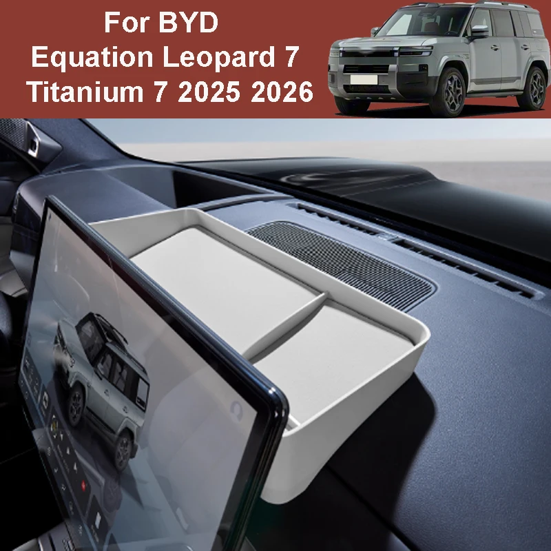 

For BYD Equation Leopard 7 Titanium 7 2025 2026 Car Central Control Rear Screen Storage Box Instrument Panel Interior Accessory