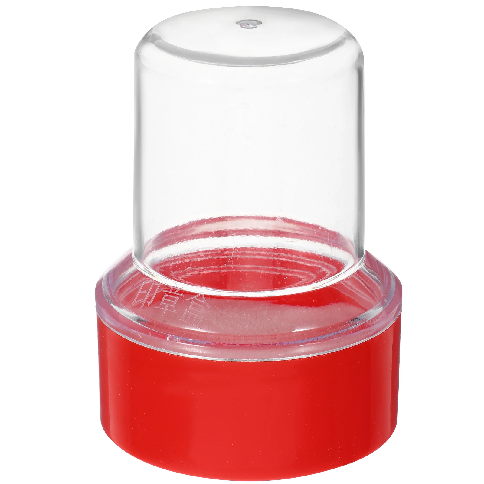 10pcs Stamp Box Clear Storage Containers Office Case Empty Stamper Sealing Ink Organizer Plastic Boxes Portable Round Proper
