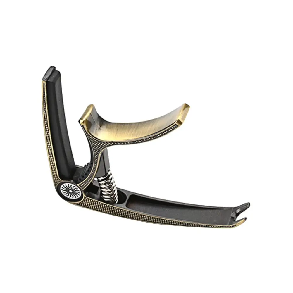 

Metal Guitar Capo Durable Stable Pressure Elastic Spring Accessory Tone Modified Clip Suitable For Beginners Professionals Music