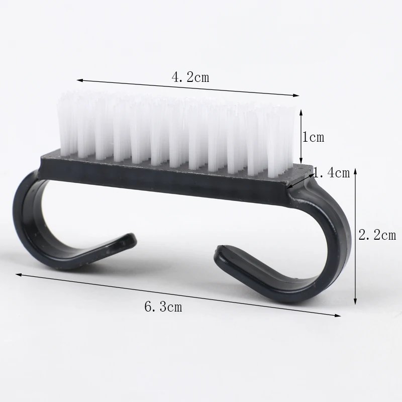 50Pcs Black Cleaning Nail Care Brush For Manicure Soft Remove Dust Small Angle Cleaner Acrylic&UV Powder Remover Brush