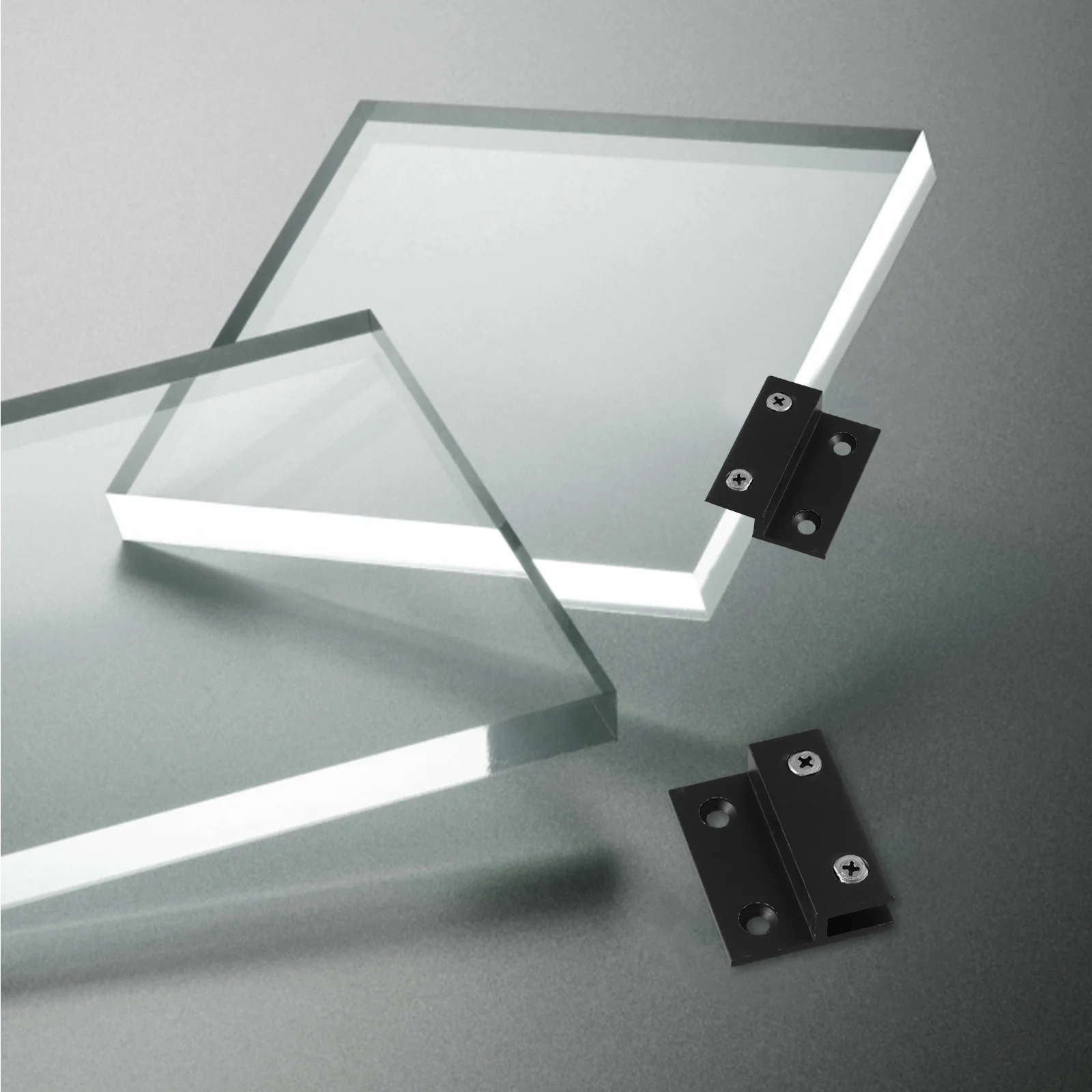 

6 Pcs Glass Clip Bracket Holder Adjustable Securing Brackets for Aluminum Alloy Hardware Shelf