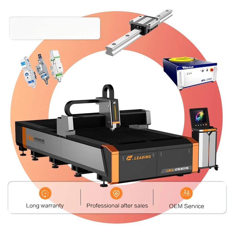 Factory Direct Selling Metal stainless carbon steel aluminum  plate fiber laser cutting machine 3000w 1500w 2000w