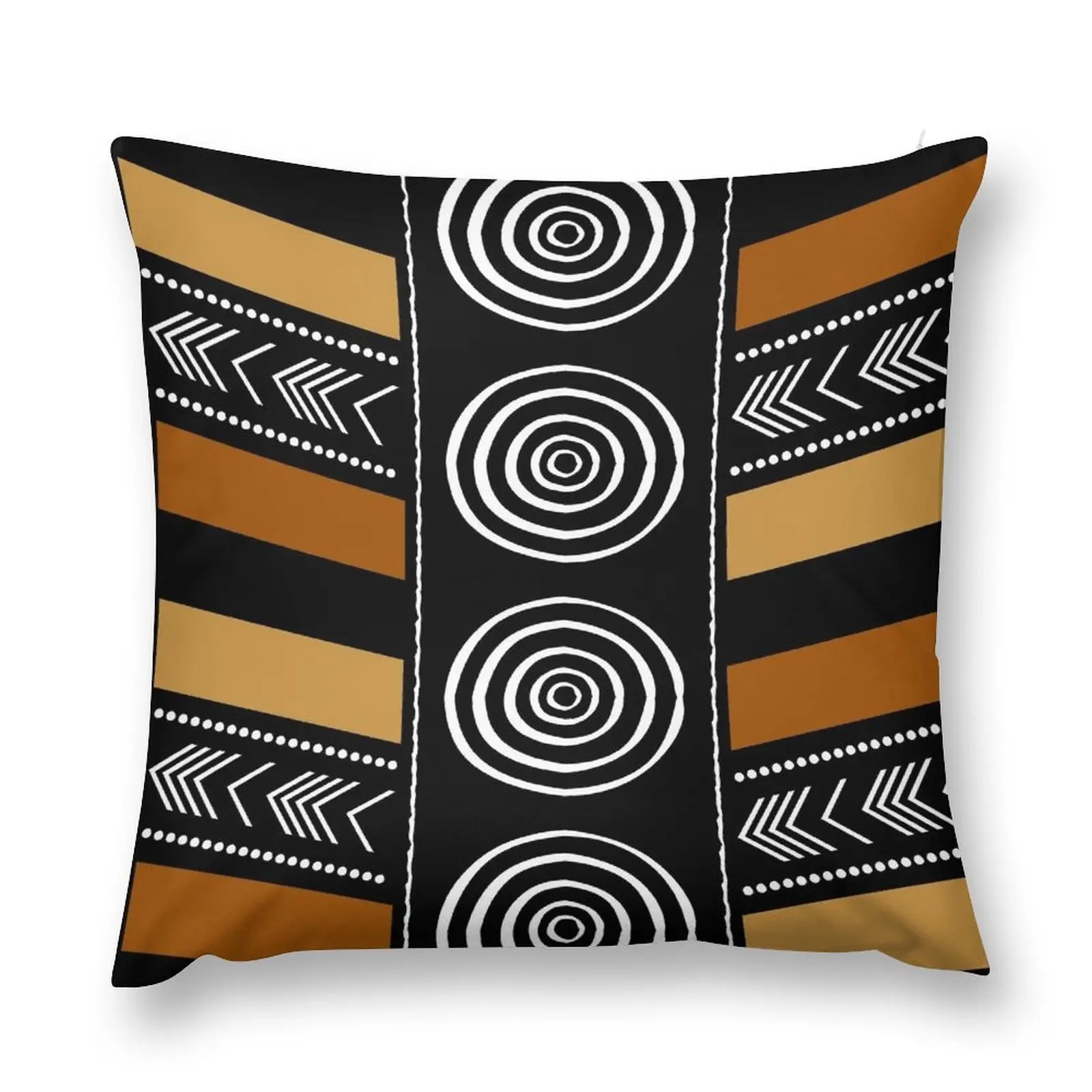 

African Mud Cloth Artwork Throw Pillow Cushion Child Marble Cushion Cover