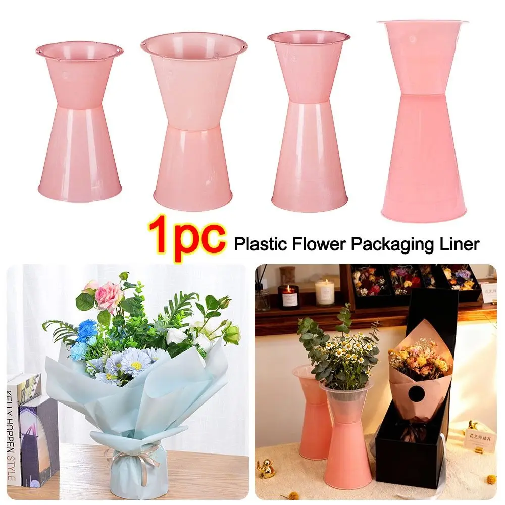 Plastic Flower Packaging Liner DIY Quick Flower Bouquet Base Flower Accessories Wrap Flower Base for Flowers Store Party Shop