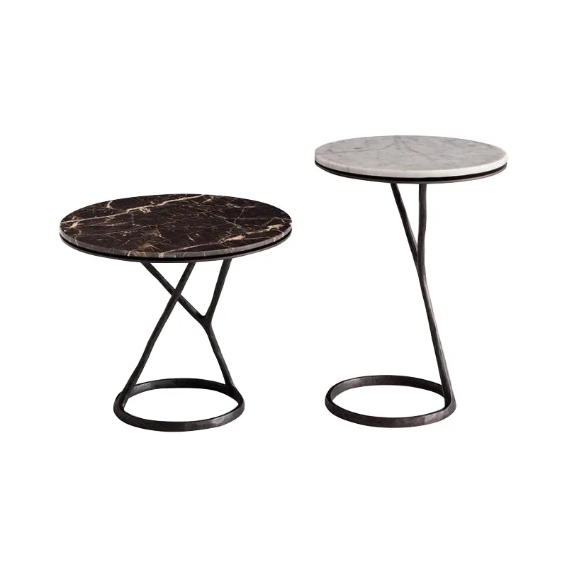 Black bronze wipe bottom frame corner a few modern light luxury marble countertop corner a few retro living room edge