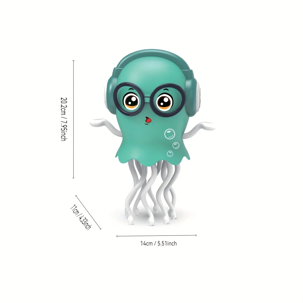 Pulpo de baile mágico, juguete de pulpo eléctrico interactivo con luz musical, baile electrónico para mascotas, regalo para aliviar el estrés, decoración del hogar