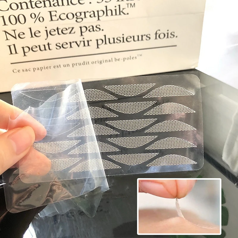 10Sheets/120Pcs Invisible Eyelid Sticker Lace Eye Lift Strips Lash Tape Double Eyelid Tapes Adhesive Stickers Eye Tapes Tools