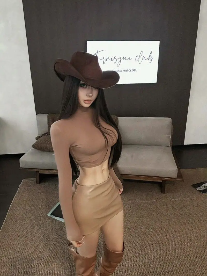 

Bodycon Skirt Floral Woman Spring Autumn Wrinkle Resistant Irregular Harajuku Street Outdoor Female Fashionable Unique Patchwork