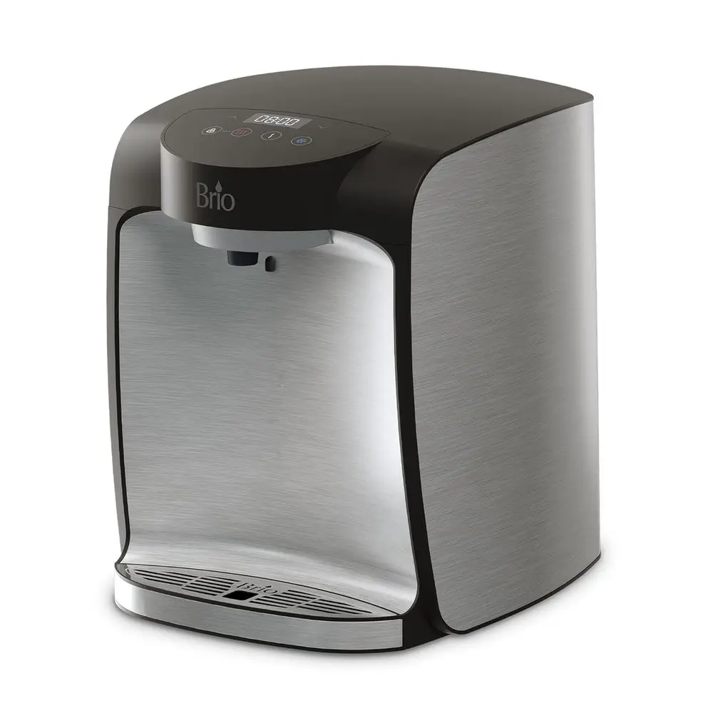 

800 BottlelCountertop Water Cooler w/ 2-Stage iltration | Sel Cleaning, Digital Display, 3-Temp (Hot Cold & Room Temperature) il