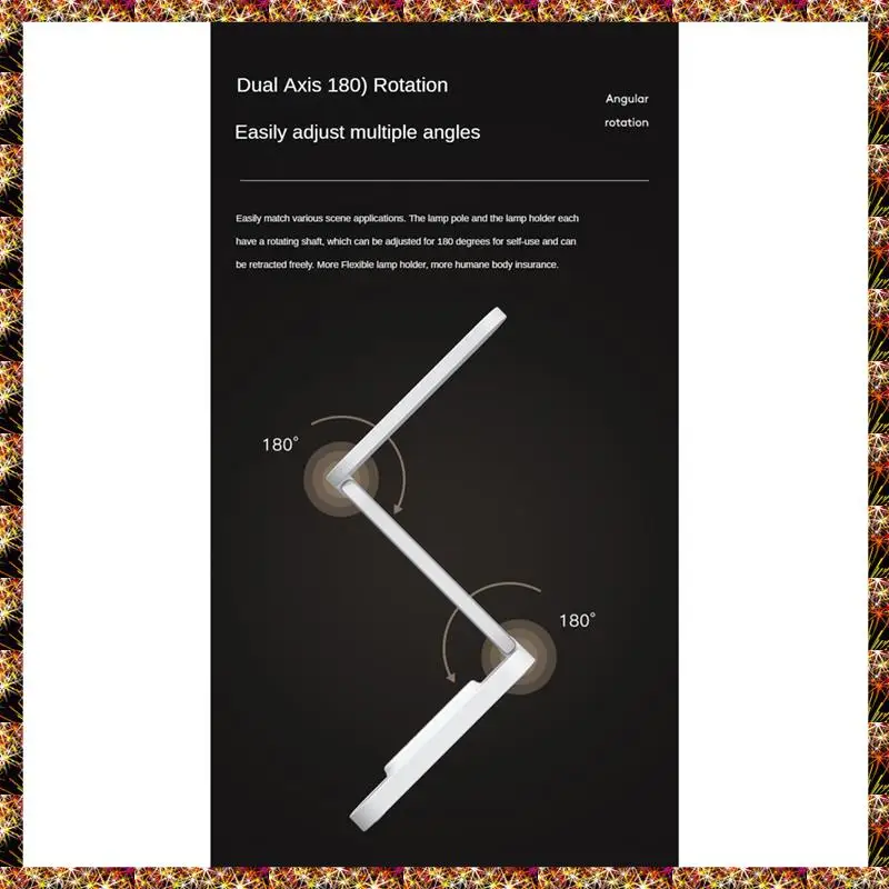Lampada da scrivania a LED BTCL ricaricabile, portatile, pieghevole con 3 impostazioni di luminosità Lampada da scrivania piccola - Ideale per ufficio e casa