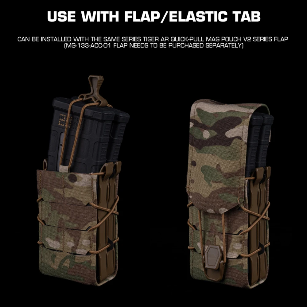 

5.56 7.62 Double Magazine Pouch Tactical M4 AR15 Hunting Rifle Quick Release Mag Bag for Airsoft Vest Plate Carrier Molle Gear