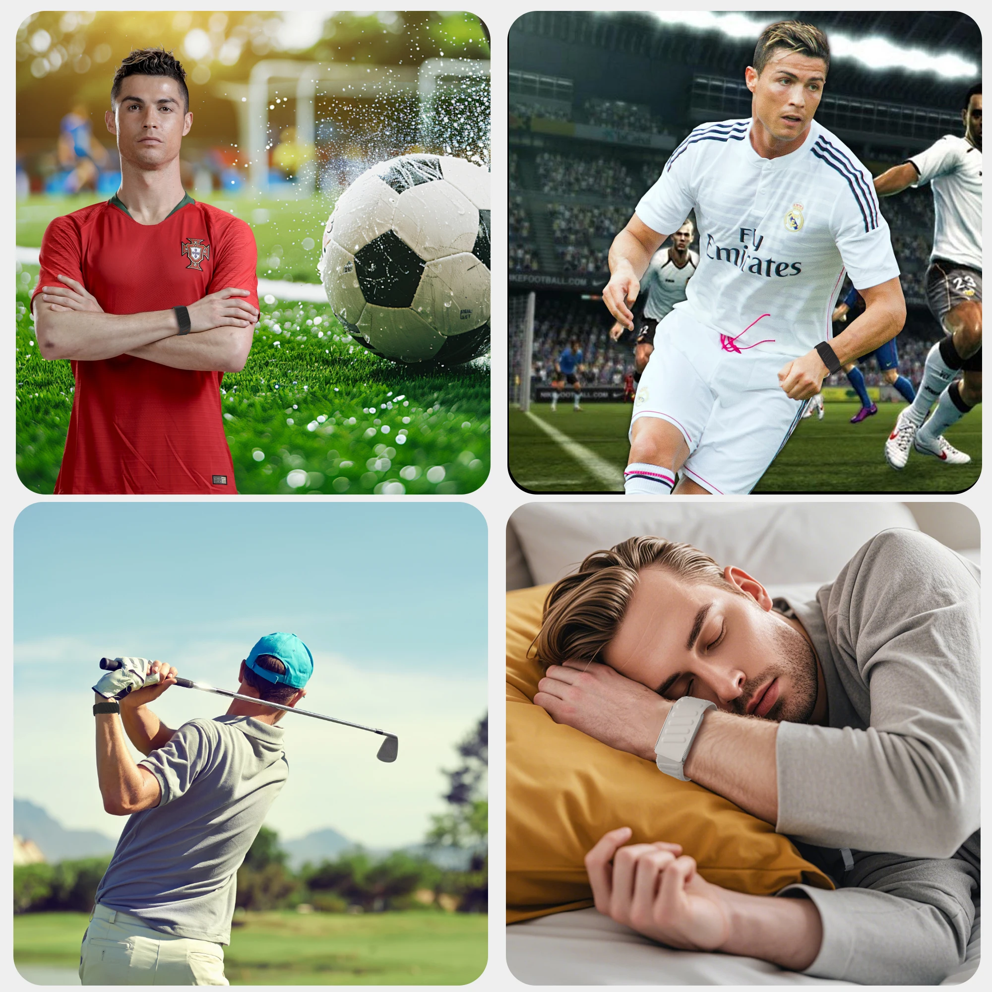 سوار معصم WHOOP SportFlex الجديد من السيليكون الملمس الناعم المقاوم للماء والعرق، متوافق مع 5.0