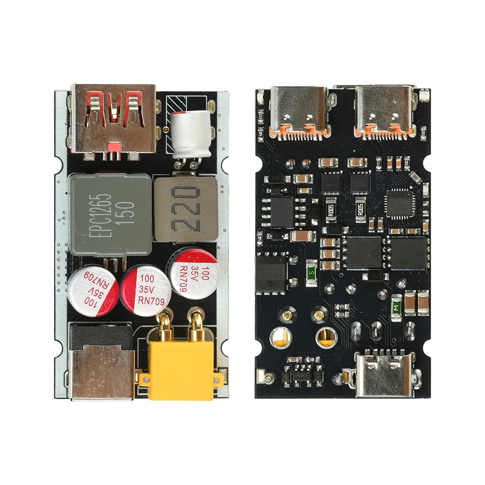 Moduł szybkiego ładowania 140W+65W, wysokiej mocy, PD QC, pełny protokół, DC 9-35V, przetwornica obniżająca napięcie, wiele portów do jednoczesnego ładowania. — zdjęcie produktu 3