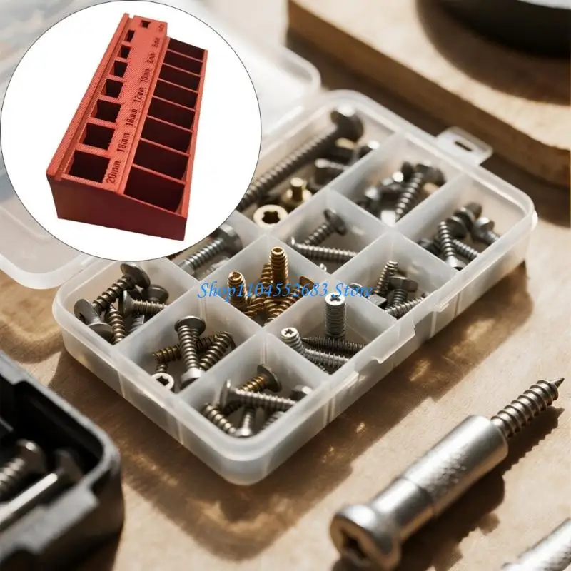 Y6GD Multiple Layer Screw Planner Storage Container With Labeling Divisions For Set Accessories