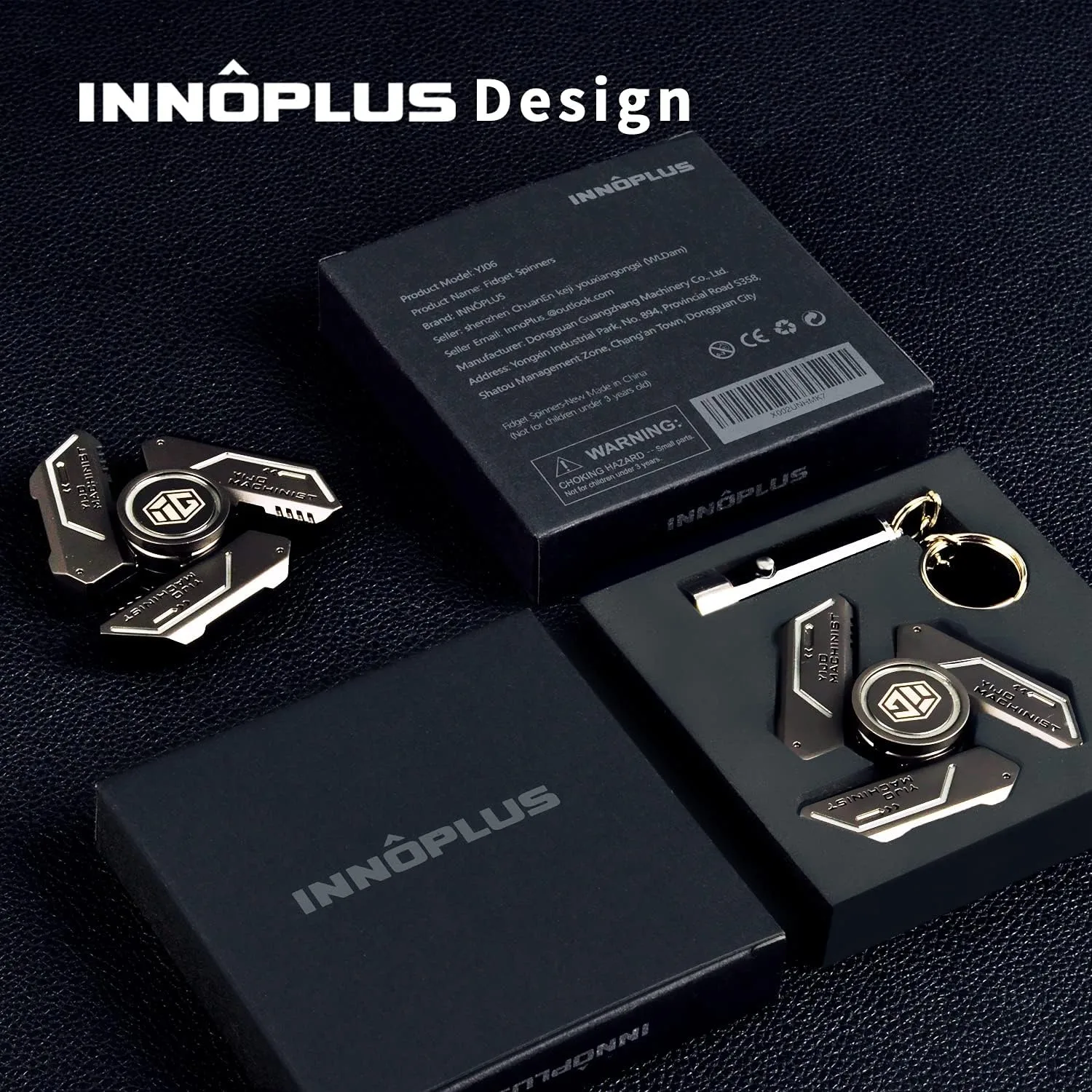 Fidget Spinners, Fidget Spinners Speelgoed, Stress Angst ADHD Relief Figets Speelgoed, Spinner Cadeaus voor volwassenen en kinderen, Metalen Vinger Han