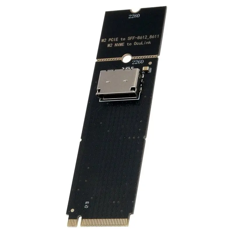Delicate Texture-M. 2 NVME M-Key To Oculink Adapter Card M. 2 Pcie X4 To SFF-8612 Female Port Supports Pcie 3.0/4.0 For U. 2 SSD
