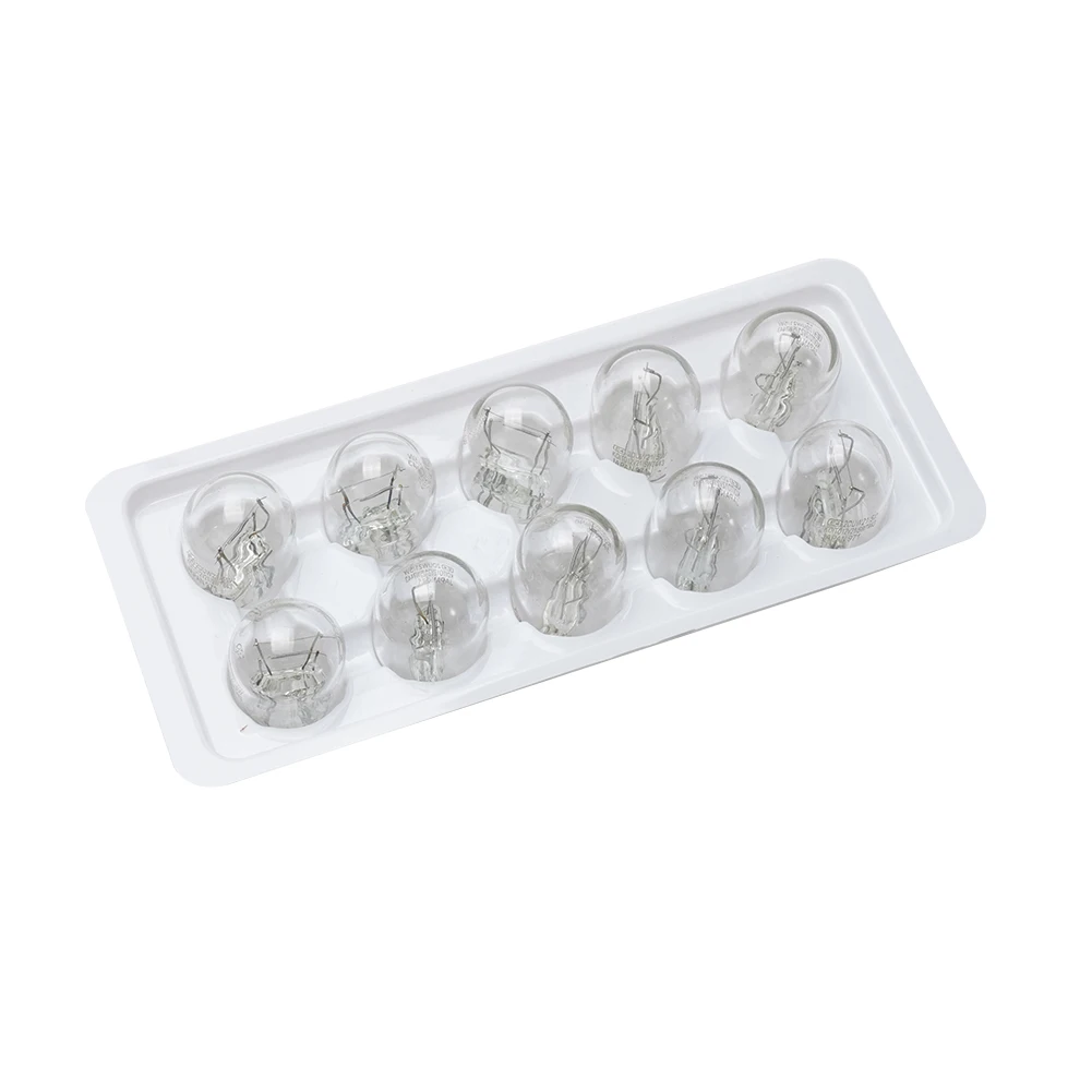 10-Pack T20 7443 21/5W Clear Glass Halogen Bulbs For Brake Tail Turn Signal Lights Direct Replacement 12V