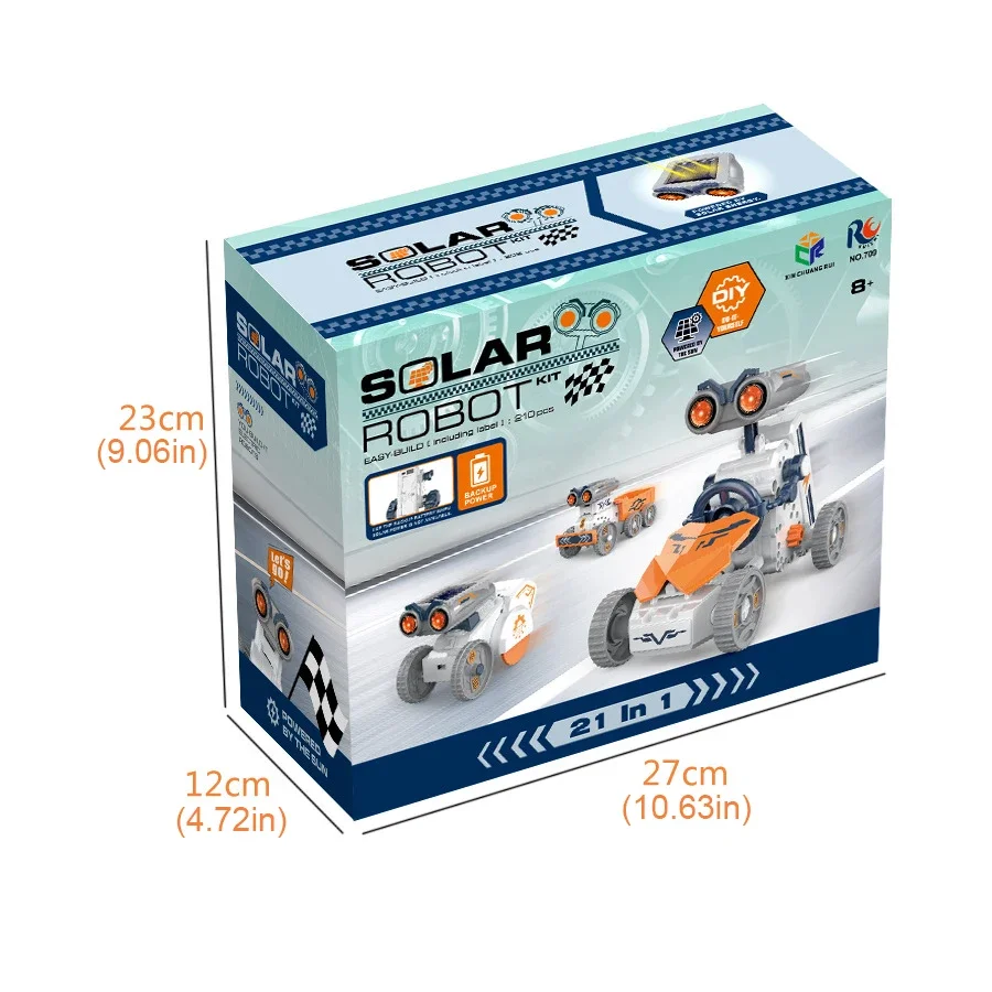 Zabawki do samodzielnego montażu Robot z podwójnym napędem słonecznym Wczesna edukacja Najlepsze prezenty Elektryczne zabawki edukacyjne 2 w 1 dla dzieci