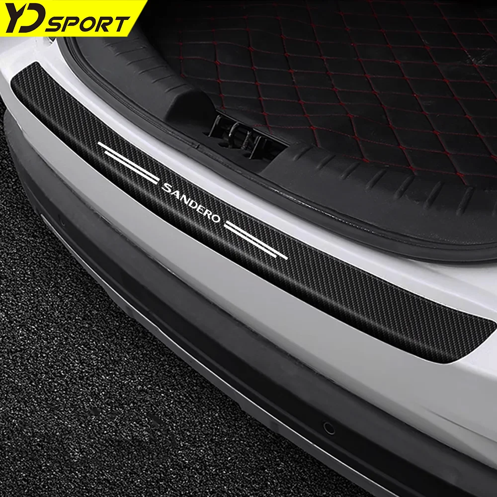 Car Door Sill Carbon Fiber Sticker Trunk Threshold Side Anti Scratch Tape Decal Sticker For Dacia SANDERO Auto Accessories