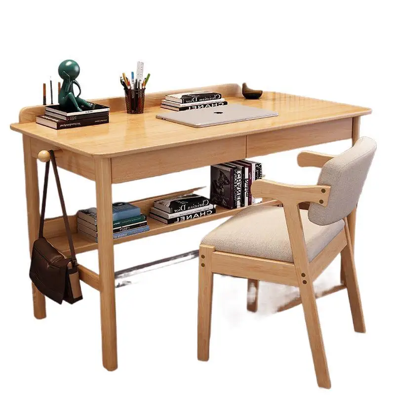 

High-grade desk Solid wood desktop computer Rental Rental house Home bedroom Children's