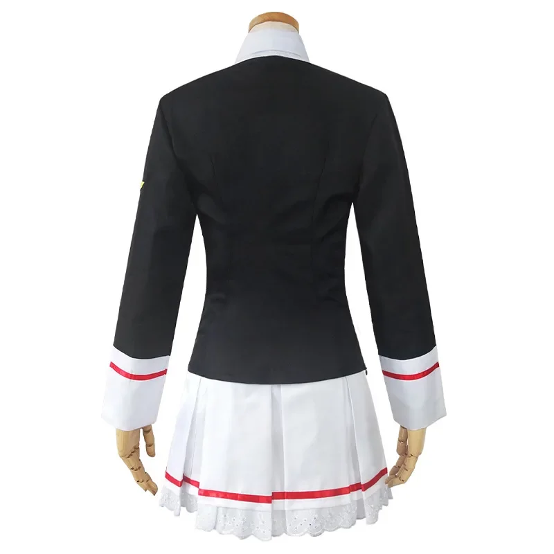 2025 NEW Clear Card Kinomoto Sakura Tomoyo Daidoji School Uniform Women Outfit Full Set Anime Cardcaptor Sakura Cosplay Costume - view 4