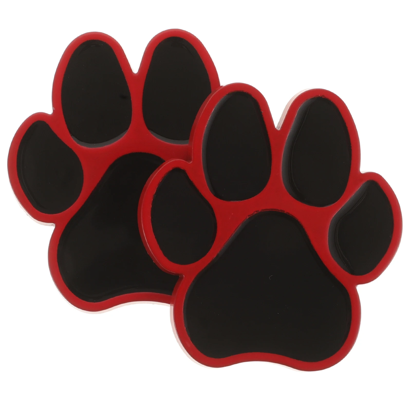 

2pcs Car Stickers 3D Metal Paw Pattern Auto Body Decals Automotive Adhesive Vehicle Exterior Stickers Scratch Resistant Unique
