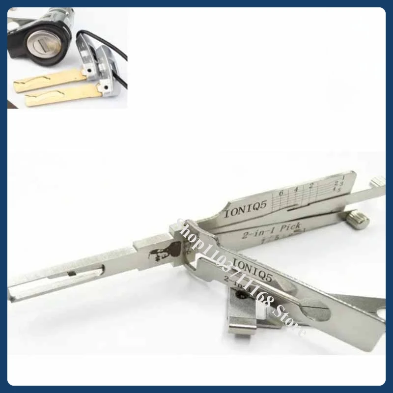IONIQ5 IONIQ6 LISHI 2-IN-1 Picklock and For Hyundai Ioniq Tucson Tool Locksmith KK12 2-in-1 Key Decoder Car Automotive Picking